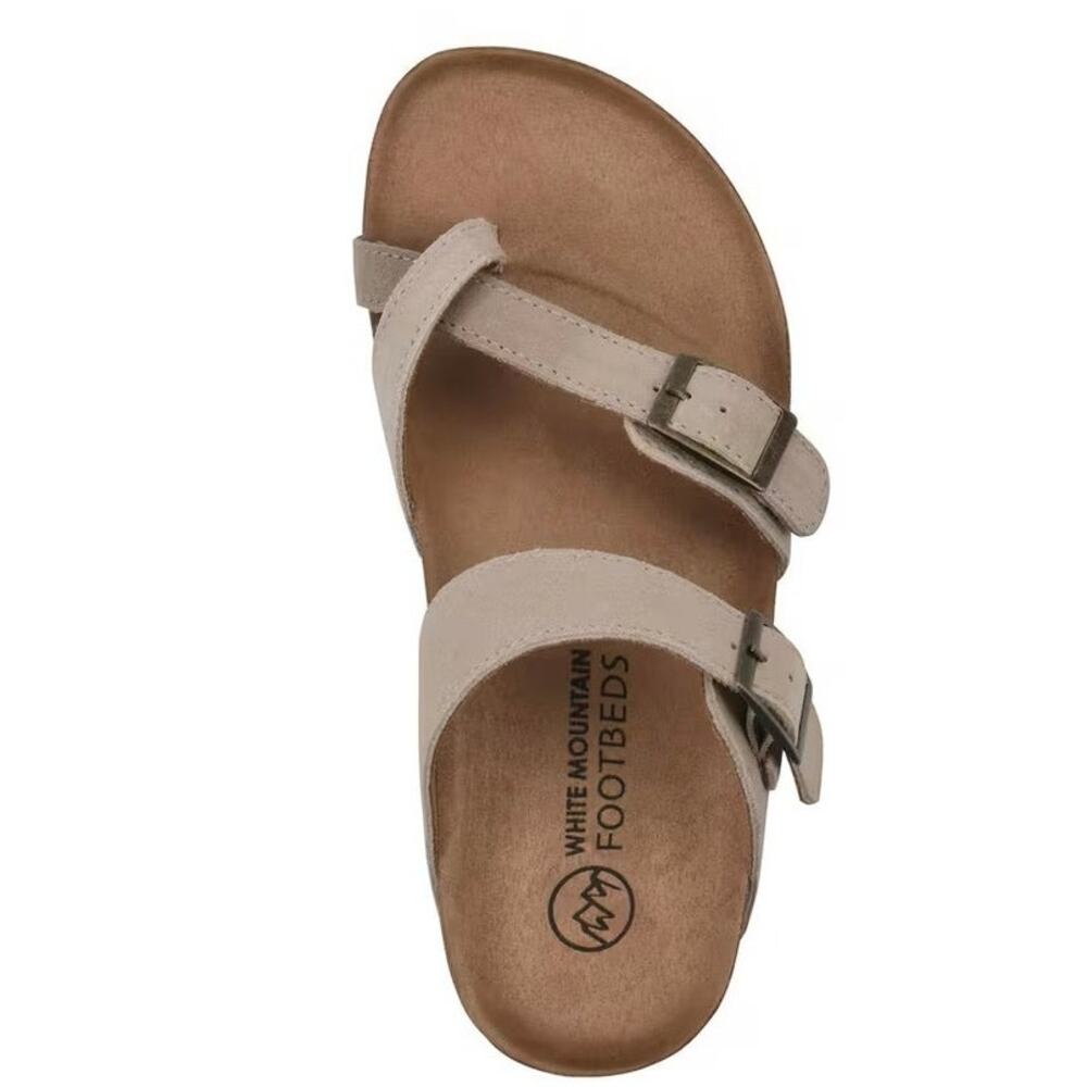 White Mountain Womens Gracie Footbed Sandals size 6 tan leather boho gorpcore